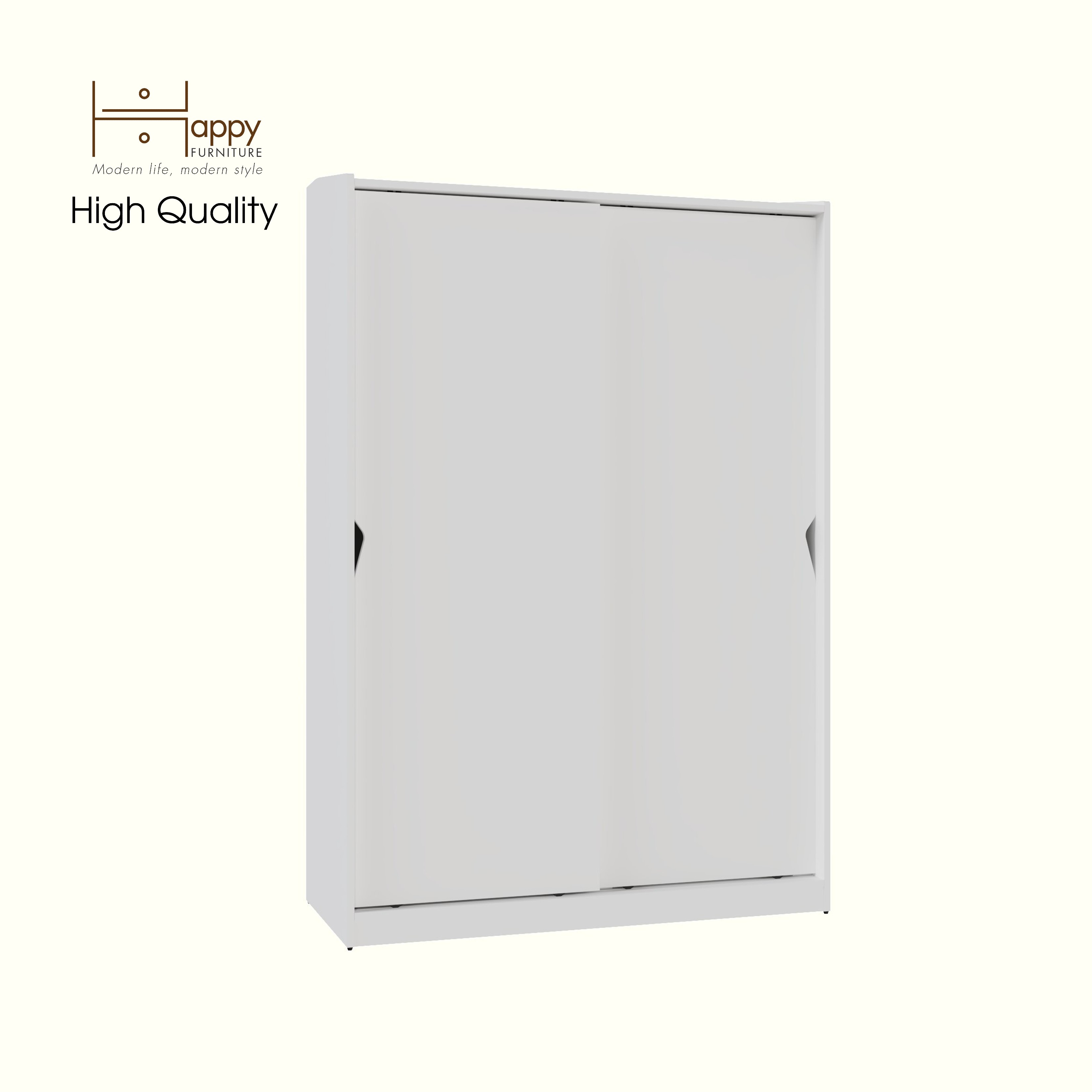 [Happy Home Furniture] WINNI, Tủ quần áo 2 cánh lùa , 120cm x 54cm x 180cm ( DxRxC), TCL_036