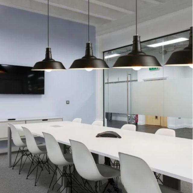 Đèn thả sắt sơn tĩnh điện đẹp chao đại phi 350 HL 6657-350