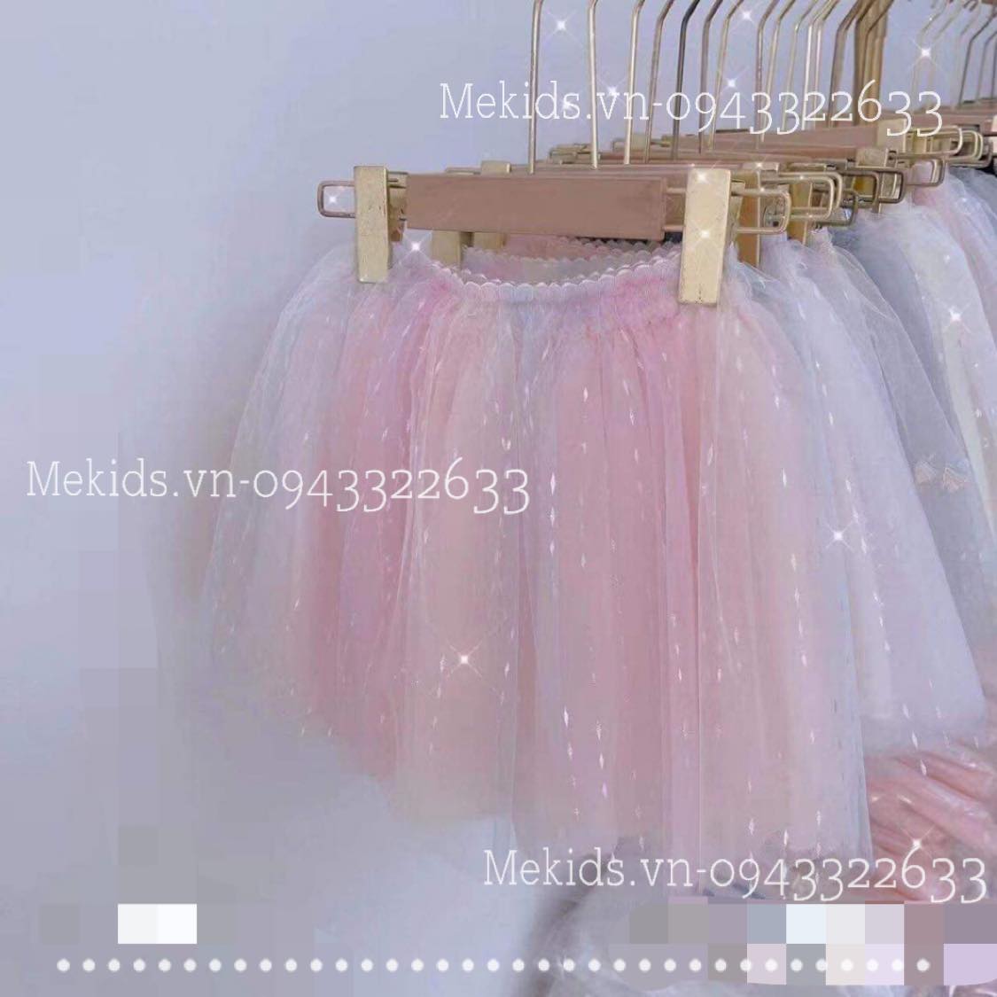 Chân váy ren cho bé gái xinh size 2-6 tuổi-mã V453