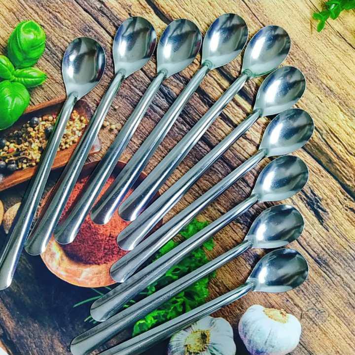 COMBO MUỖNG CÀ PHÊ - Muỗng INOX - Muôi Muỗng Khuấy COFFEE cán dài dùng pha chế nước giải khát, sinh tố đá chanh café