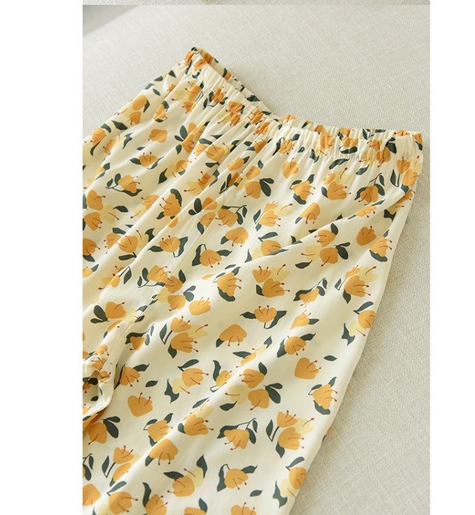 Đồ Bộ Mặc Nhà, Pijama Nữ Dài Tay Azuno AZ1809 Chất Liệu Cotton Lụa Chất Mát(Kèm ảnh thật