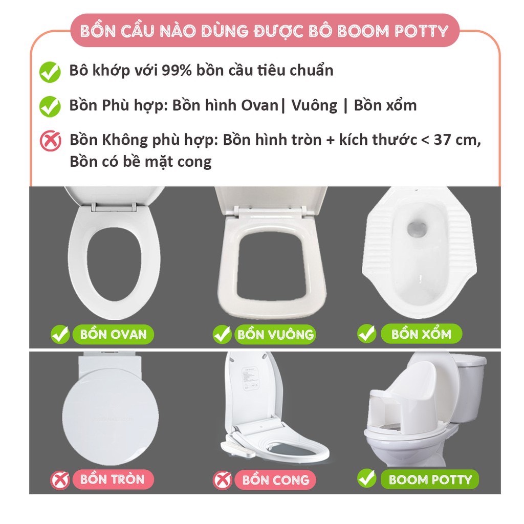 Boom Potty - Bô rửa vệ sinh đa năng cho bé