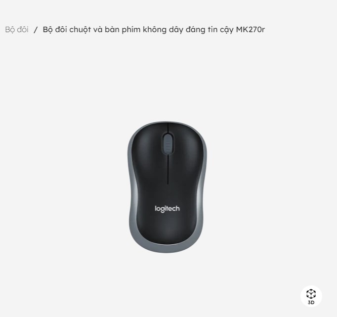 Bộ đôi chuột và bàn phím không dây Logitech MK270r - HÀNG CHÍNH HÃNG