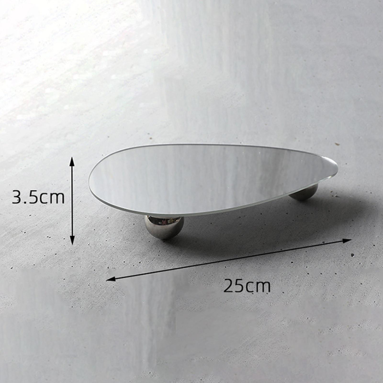 2x Mirror Tray Makeup Tray Cosmetic Storage Tray for Perfume