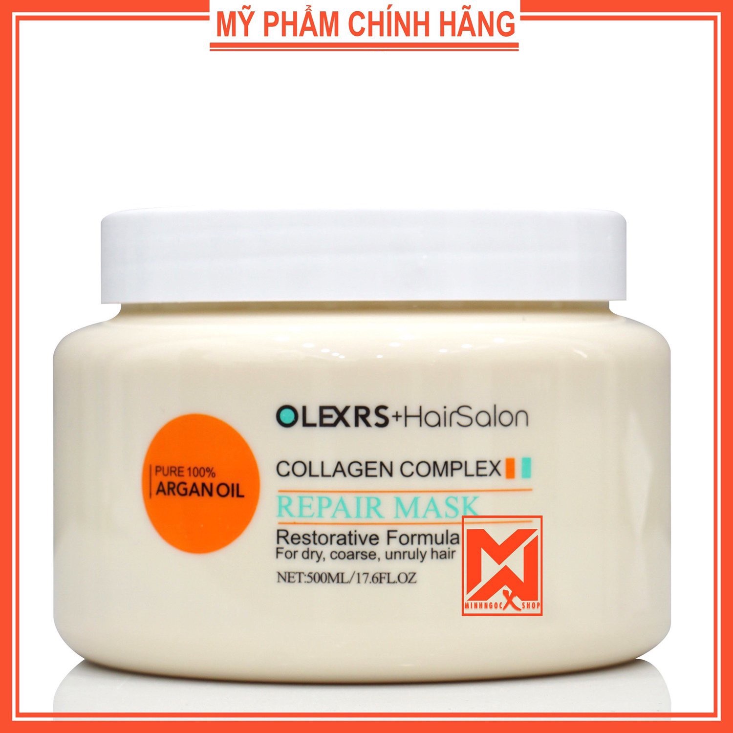 Kem ủ tóc phục hồi siêu mượt Olexrs Hair Salon Collagen Complex 500ml