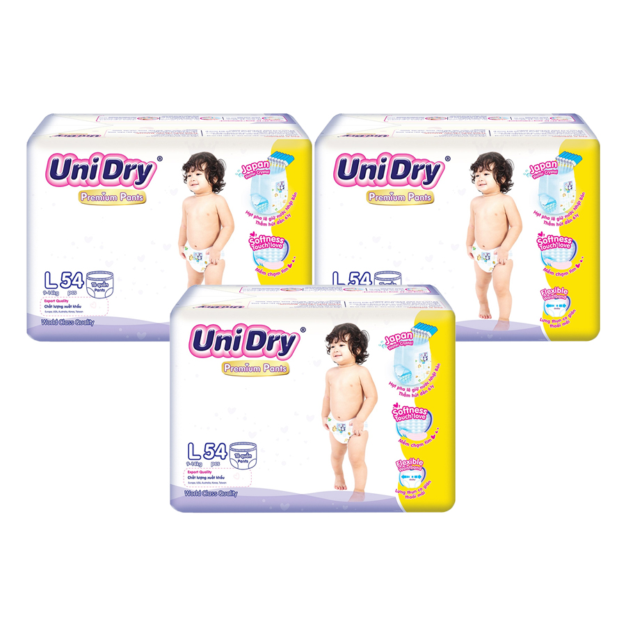 Combo 3 gói Tã quần Unidry L54