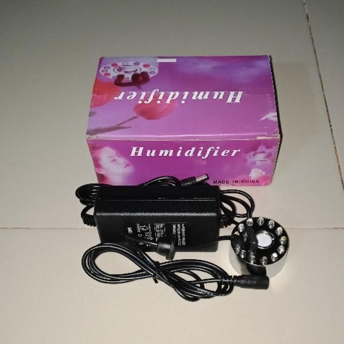 Máy Tạo Khói bộ 12 đèn led đổi màu - Huminidifier sương mù cho bể cá hòn non, tiểu cảnh