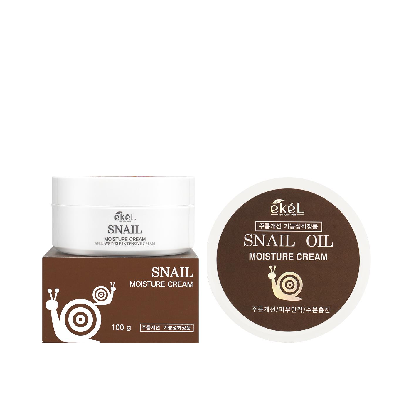 Kem Dưỡng Ẩm Da Tinh Chất Ốc Sên Ekel Snail Moisture Cream 100gr ( Date 3/2023 )