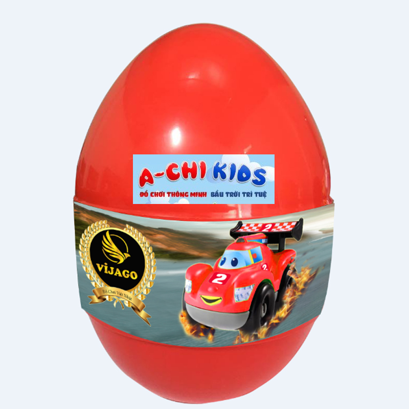 Combo 2 Quả Trứng Lắp Ghép Thần Kì - Mô Hình Xe Đua Và Xe Taxi Nhựa An Toàn Dành Cho Bé Trai Từ 2 Tuổi Tìm Hiểu Và Khám Phá