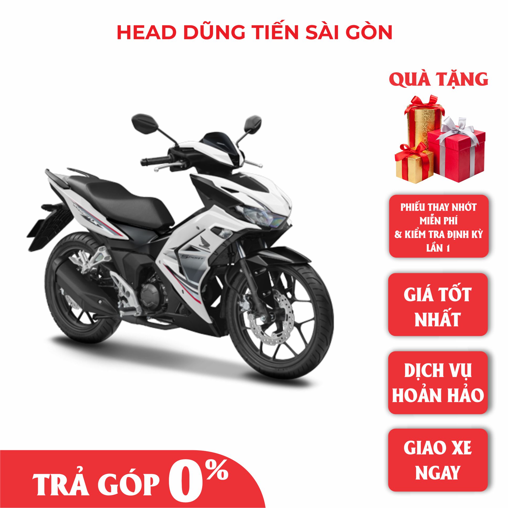 Xe Máy Honda Winner X Tiêu Chuẩn 2022 - Trắng Đen