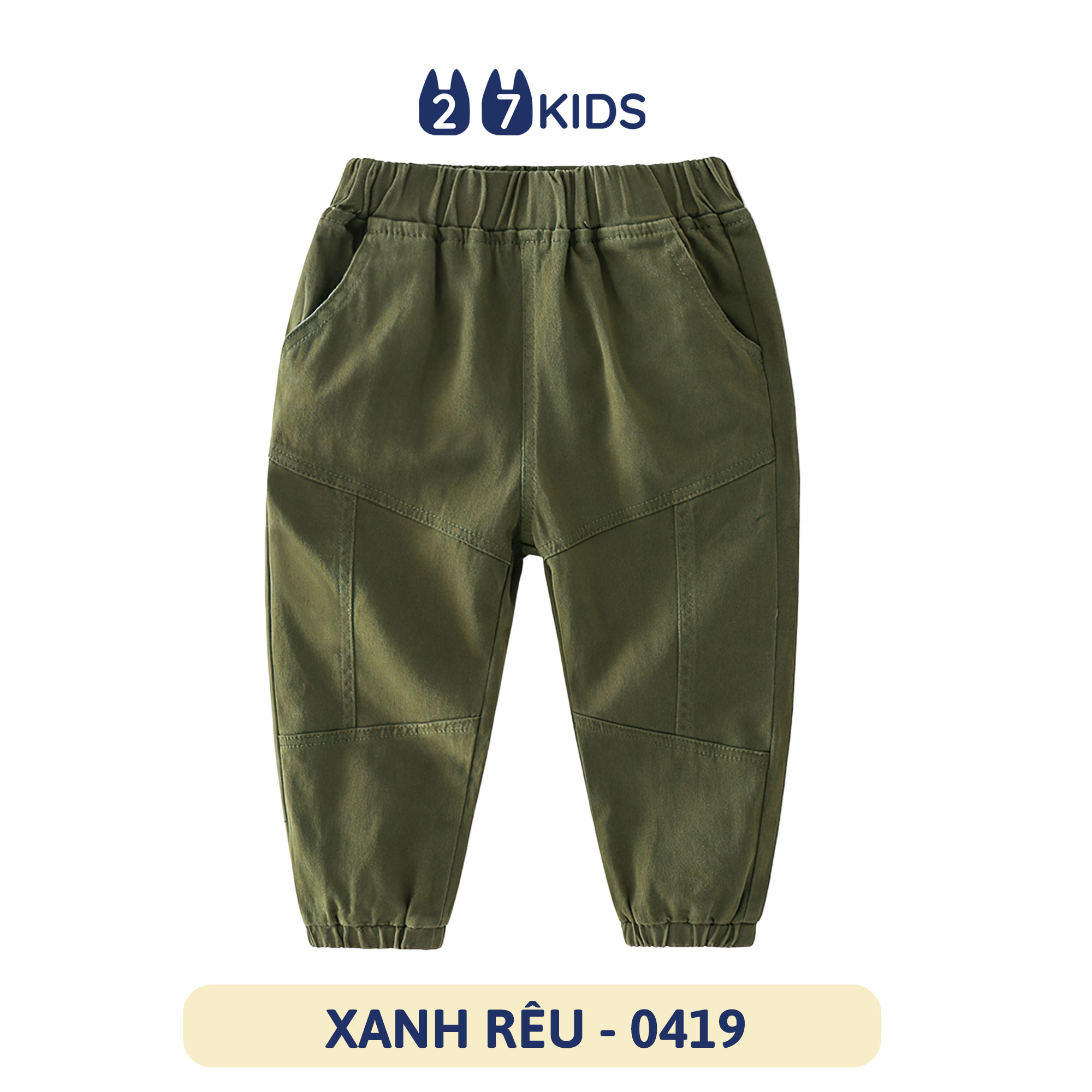 Quần dài Kaki bé trai 27Kids WELLKIDS Quần thu đông lịch sự nam cho trẻ từ 2-10 tuổi BLKK1