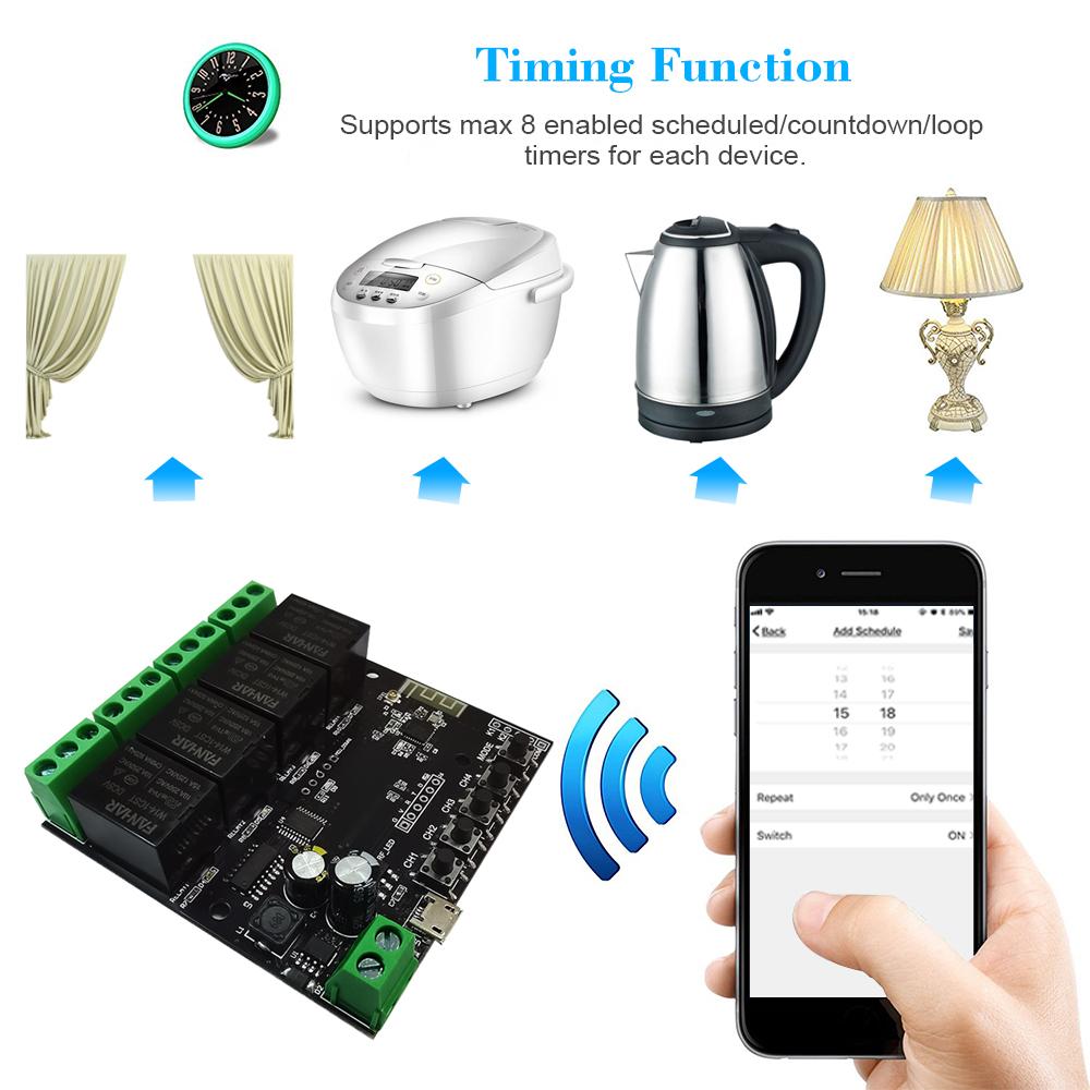 Công tắc wifi có chức năng hẹn giờ từ xa cho androi và ios