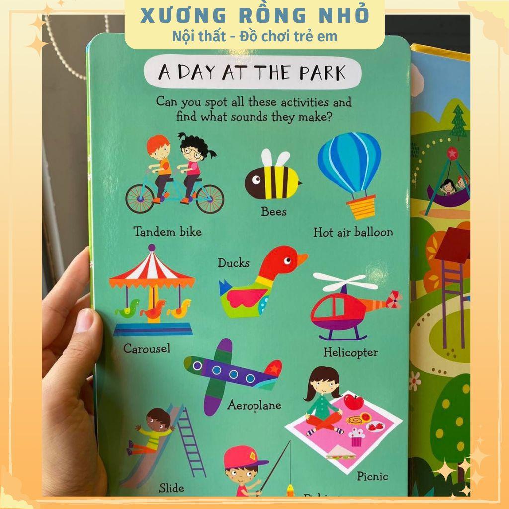 Sách âm thanh cho bé 50 nút - My First Look and Find Sound book sách nhạc điện tử phát ra âm thanh cho bé 1 2 3 4 5 tuổi