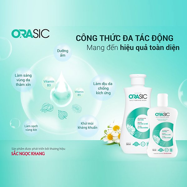 [SIZE DU LỊCH] Dung dịch vệ sinh Orasic (30g) kháng khuẩn thiên nhiên