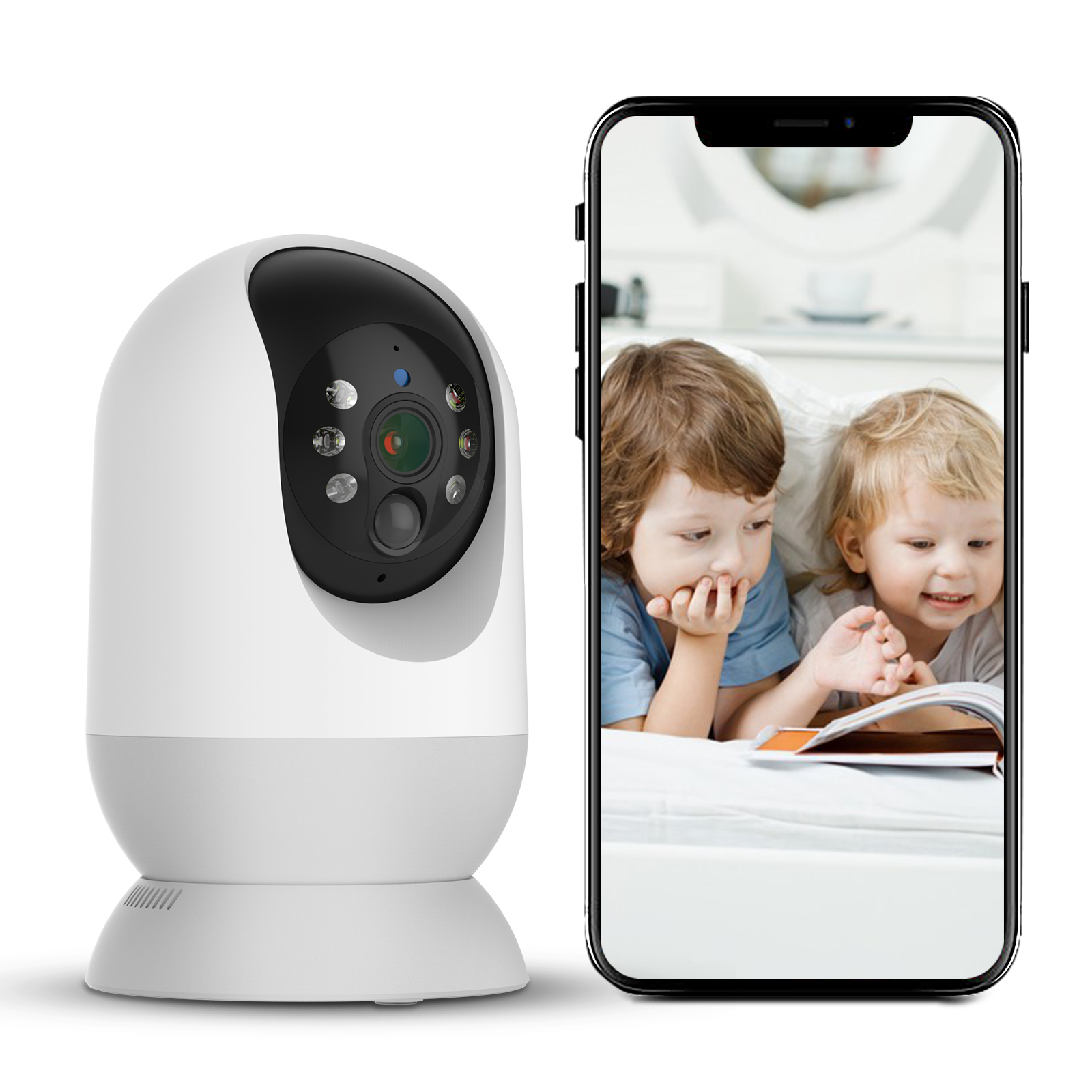 Camera WiFi PW1 Không Dây Dùng Pin Trâu 6000mAh 60 Ngày ZOOM 5X Thông Minh Phân Giải QHD 2K  Siêu Nét Góc Rộng