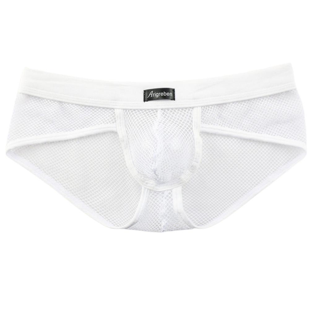 Men Mesh Pouch Male Panties M Black