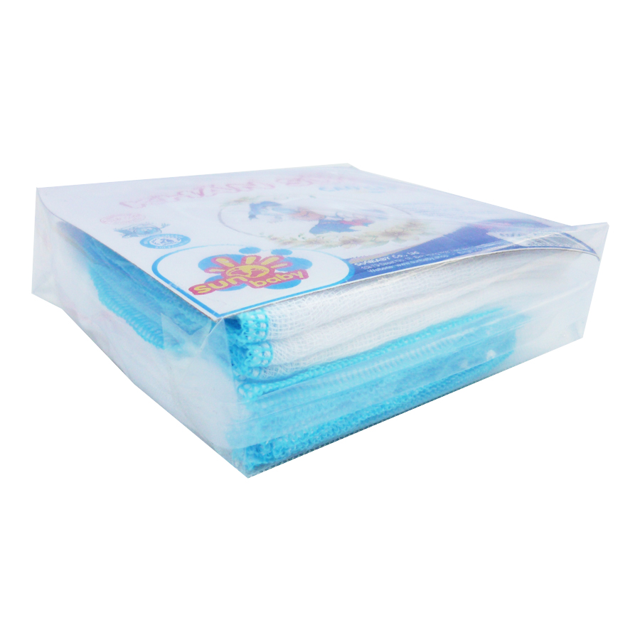 Khăn sữa vịt nhí 3 lớp cho bé sơ sinh sợi mỏng 25x25 cm- Sunbaby