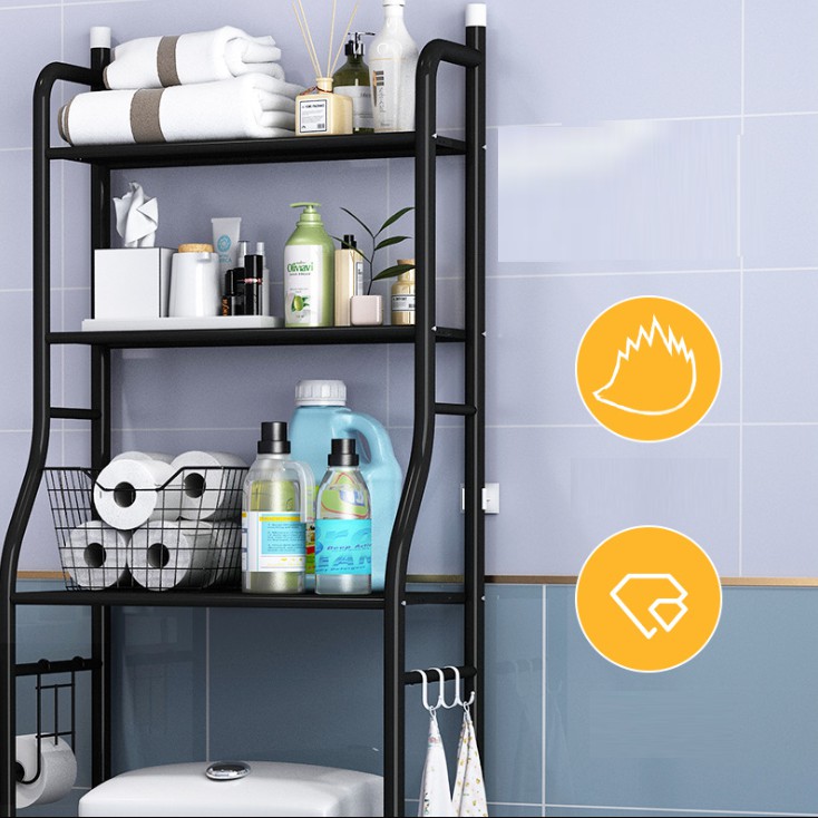 Kệ Nhà Vệ Sinh Bồn Cầu 3 Tầng, Giá Để Đồ Máy Giặt Cao Cấp