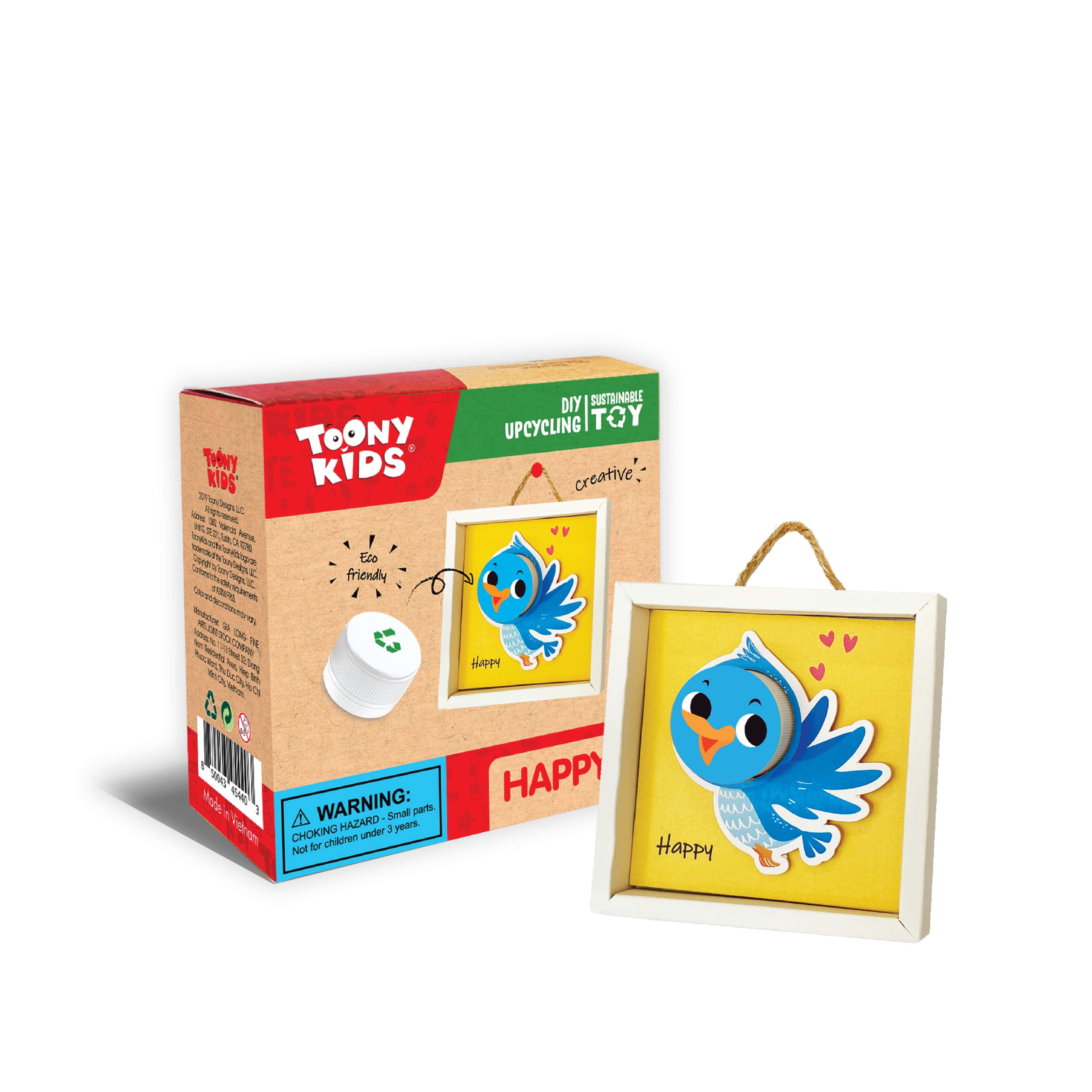 Bộ Đồ Chơi DIY TOONYKIDS Thú Cảm Xúc All The Feel Happy TN00424-004 [Tặng Kèm Sticker