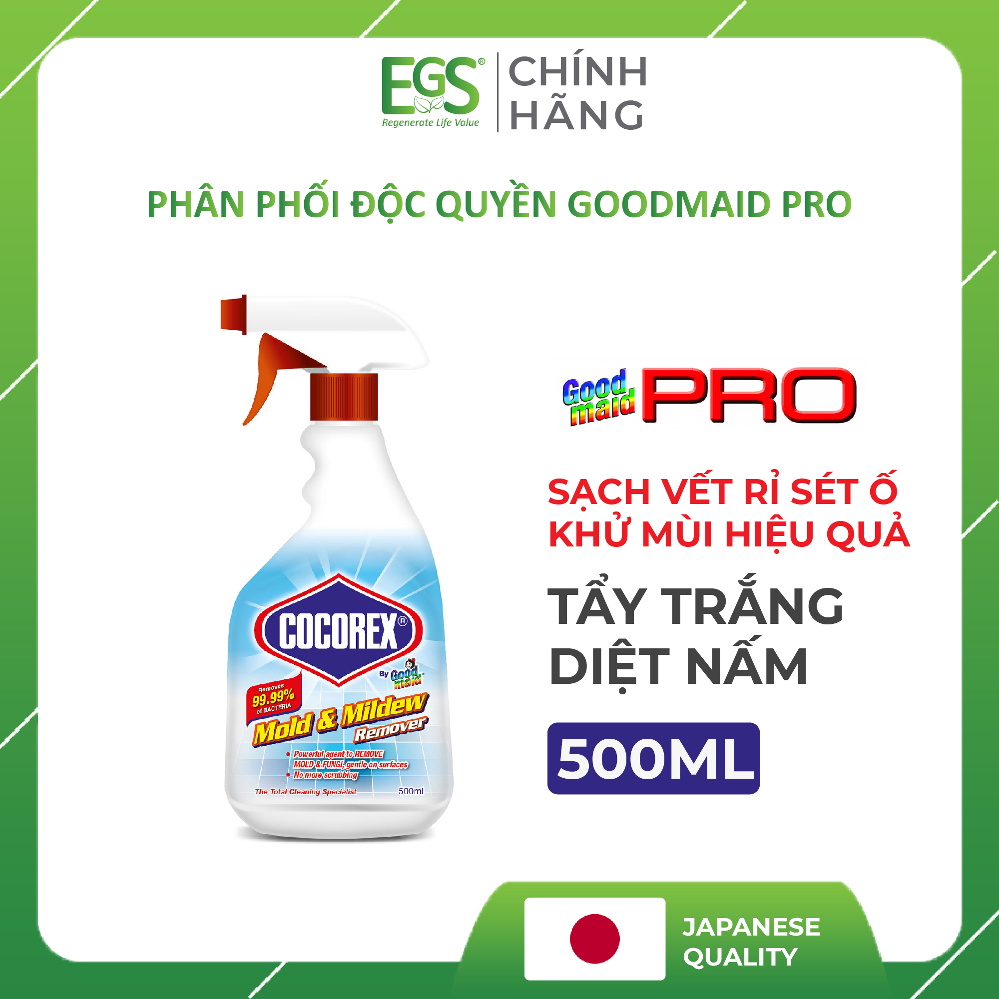 GMP Cocorex Mold &amp; Mildew - Bình xịt tẩy trắng, diệt nấm mốc