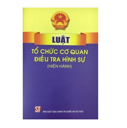 Luật tổ chức cơ quan điều tra hình sự