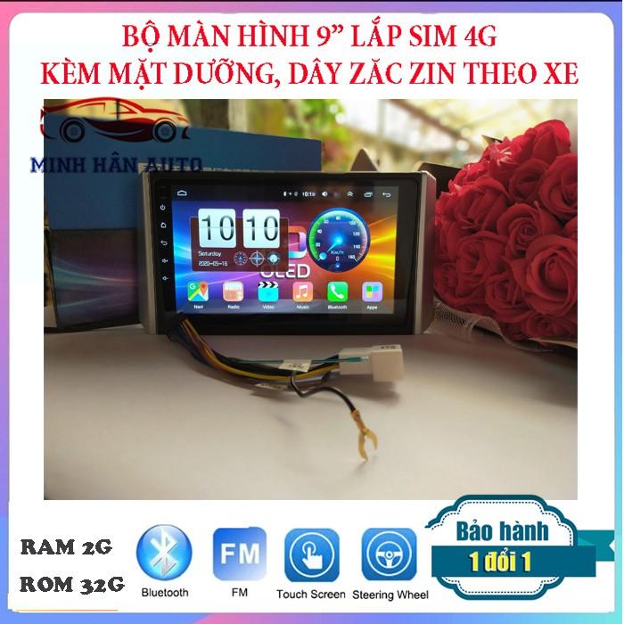 Màn hìnhOLED C2 lắp sim RAM 2G, ROM 32G cho xe xpander cấu hình khủng, IPS chống chói, kính cường lực