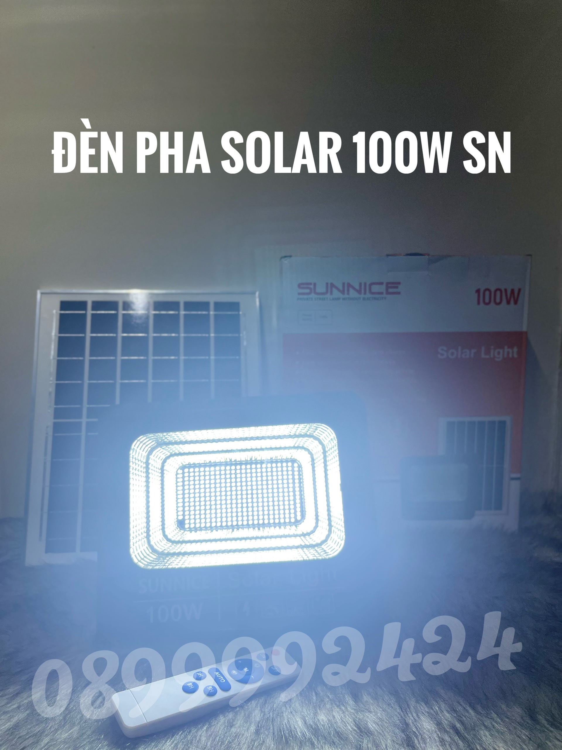 ĐÈN PHA LED NĂNG LƯỢNG MẶT TRỜI SUNNICE 100W-200W-300W SIÊU SÁNG