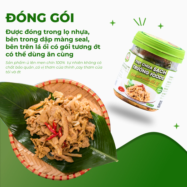 Combo 3 Hộp Thịt Chua Thượng Hạng Trường Foods 180g/Hộp