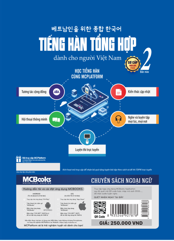 Tiếng Hàn Tổng Hợp Dành Cho Người Việt Nam - Sơ Cấp 2 (Bản Màu)