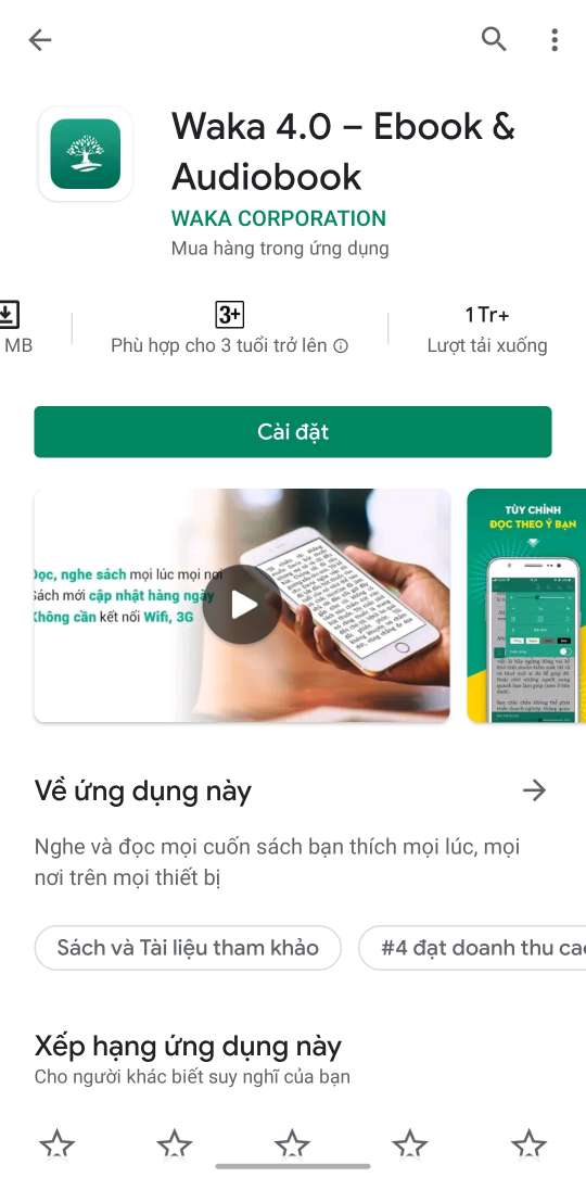 Gói đọc sách điện tử Waka 03 tháng