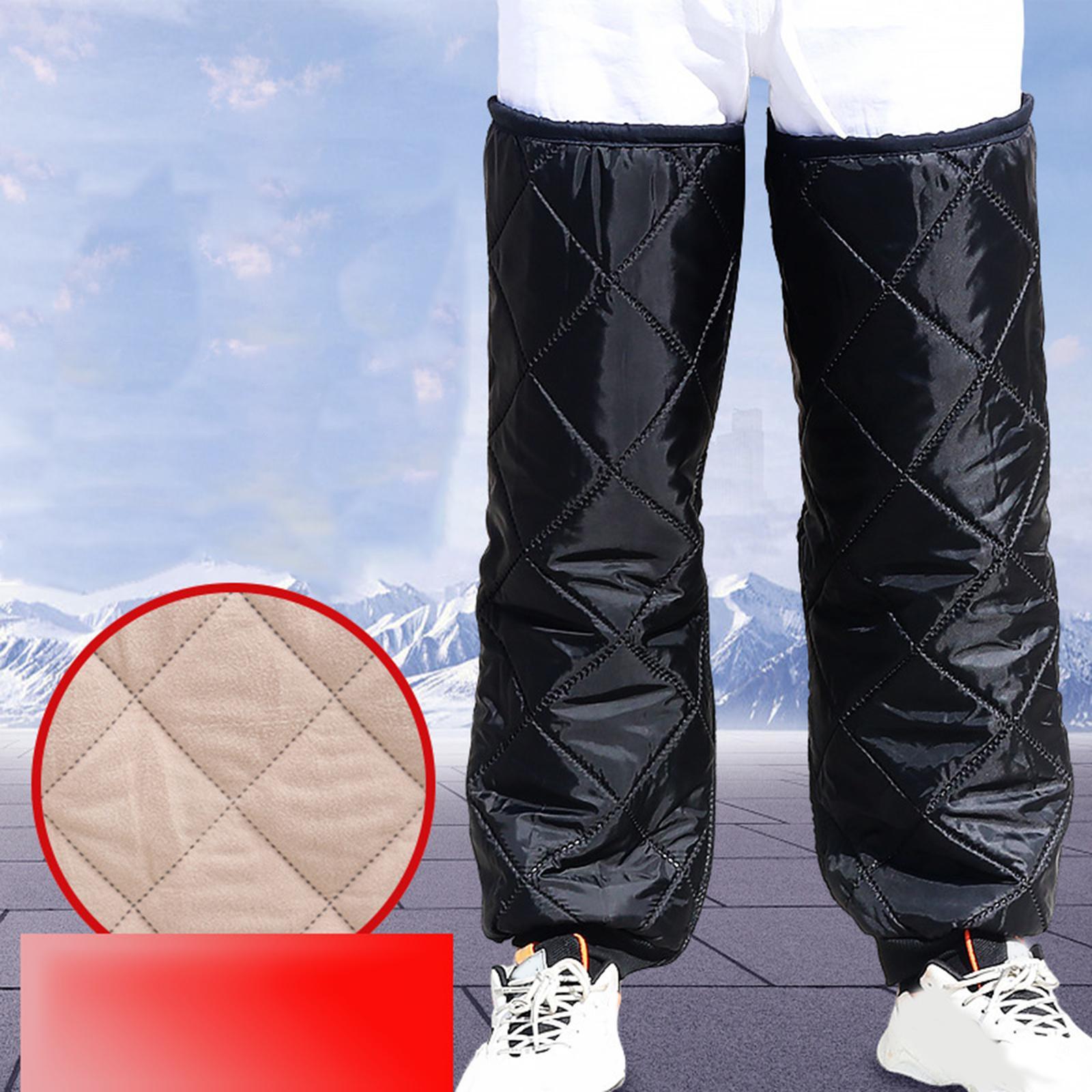 Warm Knee Pads Knee Guard Zipper Windproof Adjustable Thicken Long Leg Sleeves for Riding Motorcycle electric Vehicle Outdoor