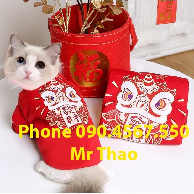 Quần áo Tết cho Chó Mèo - Quần áo Thú Cưng - Tet clothes for pets