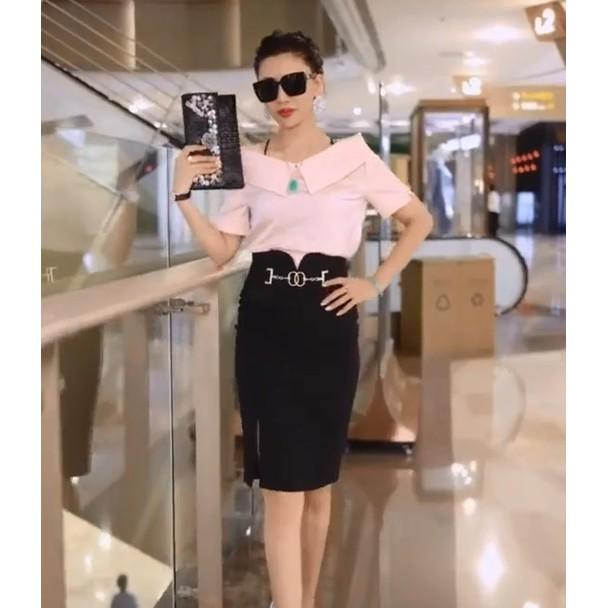 Áo sơ mi nữ tay cộc, chất lụa công sở TA136
