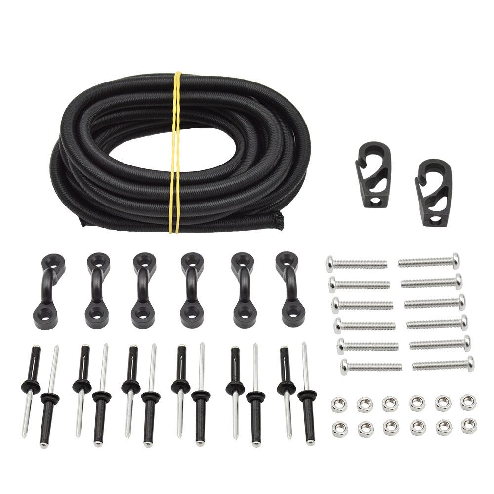 Bộ dây và đinh tán cài đặt cho thuyền Kayak với dây cao su đàn hồi cao 8 feet,các phụ kiện sử dụng chất liệu chất lượng cao