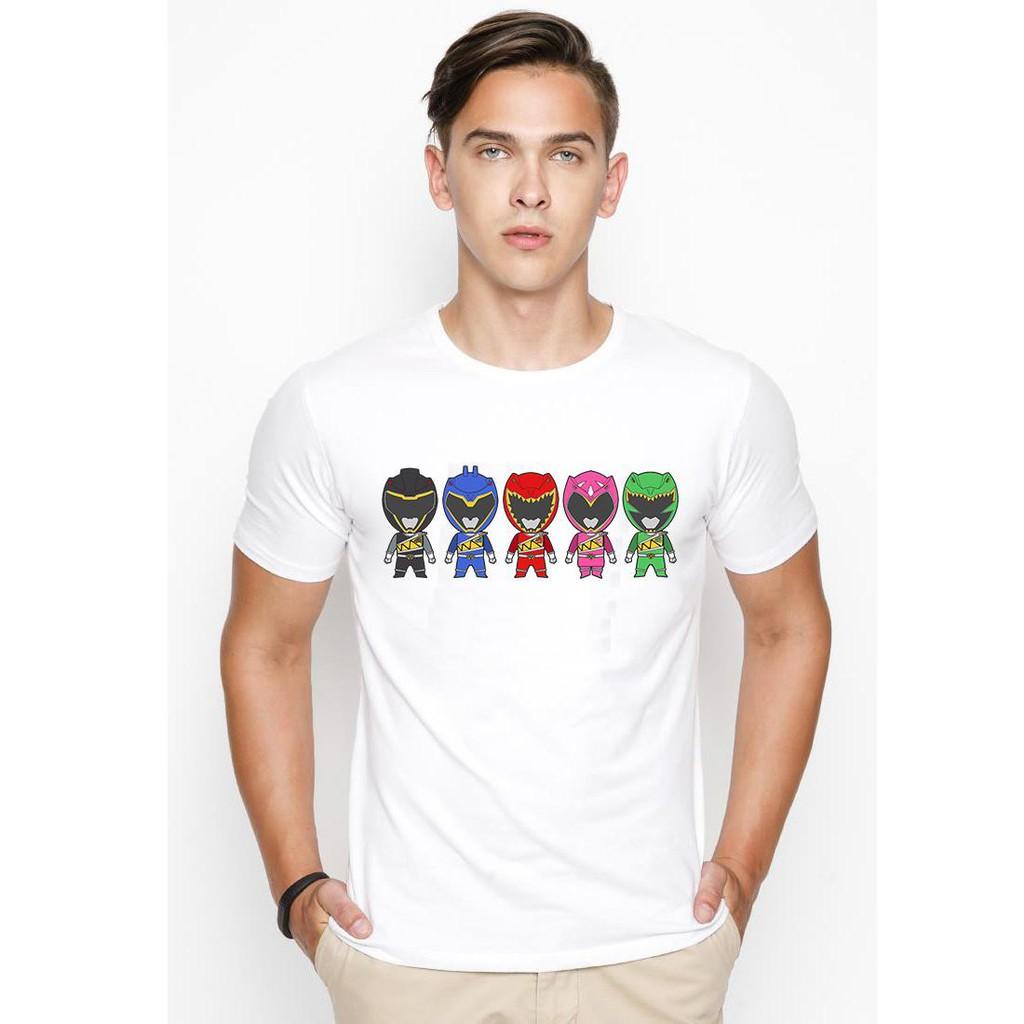 Áo thun nam 5 anh em siêu nhân chibi phong cách hàn quốc vải dày mịn