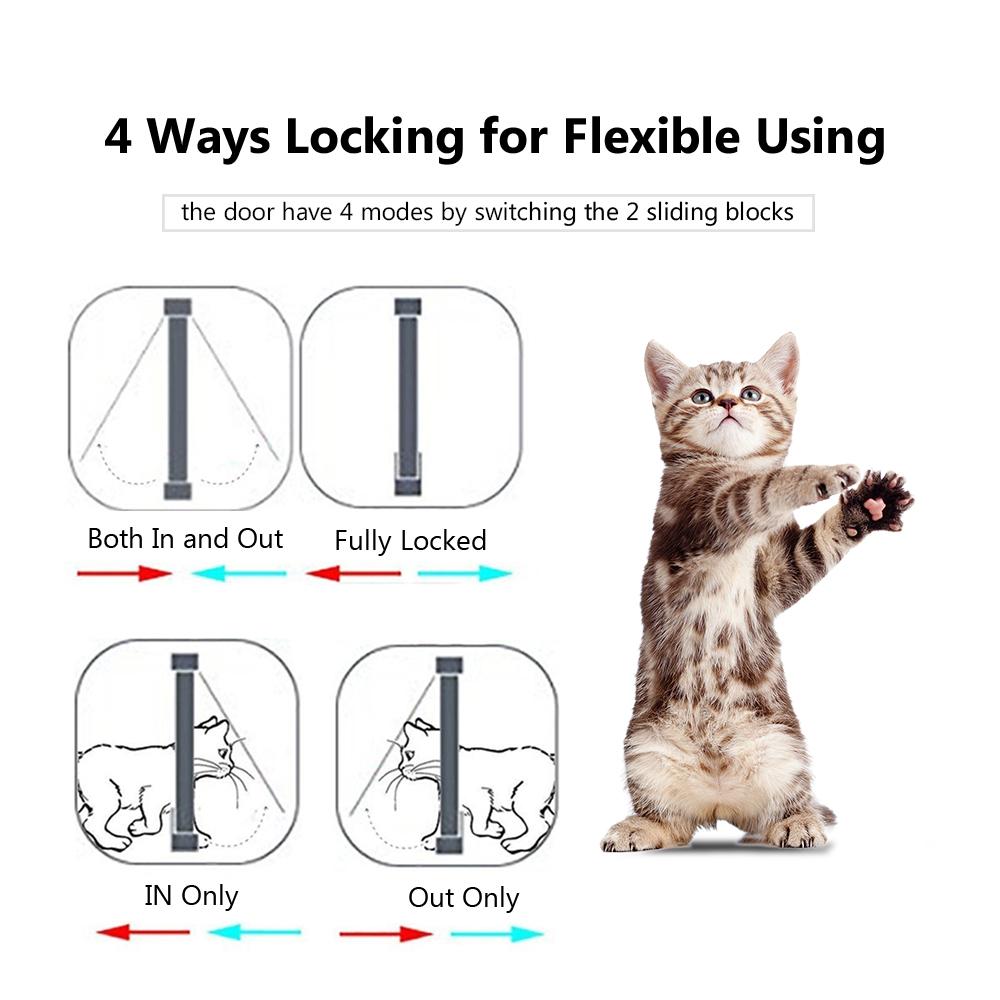 Cửa đập, ra vào cho vật nuôi an toàn bằng sắt, tự động đóng khóa