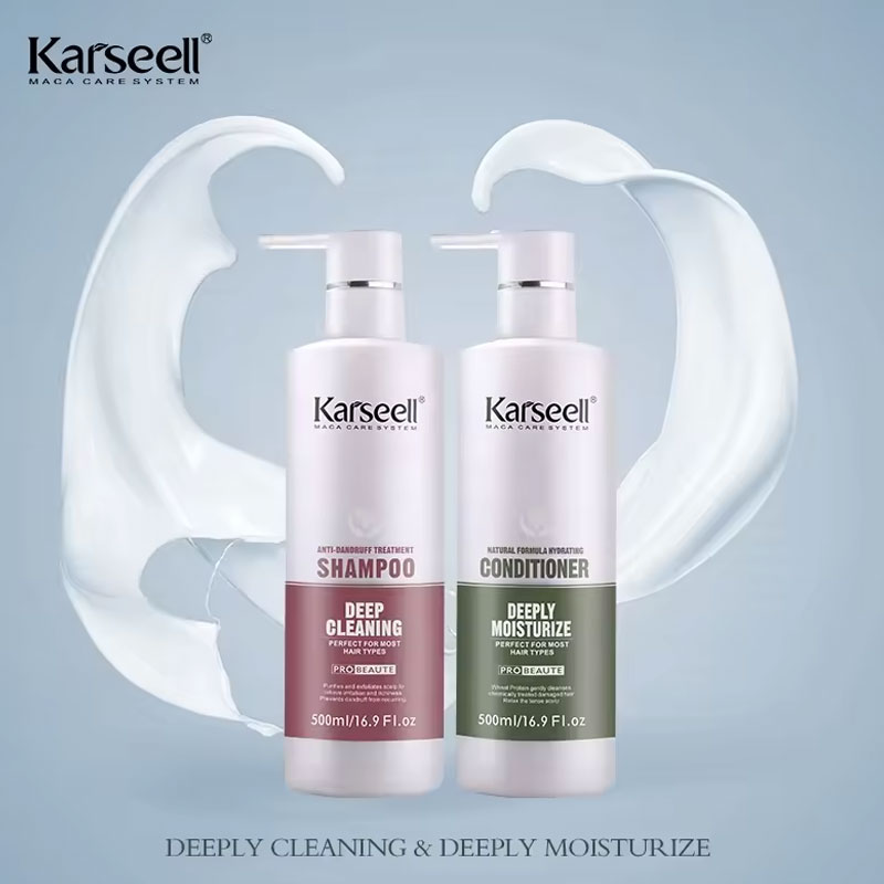 [+Tặng mũ trùm] Bộ dầu gội xả Karseell Maca chuyên nghiệp Salon ngăn ngừa gàu 500ml