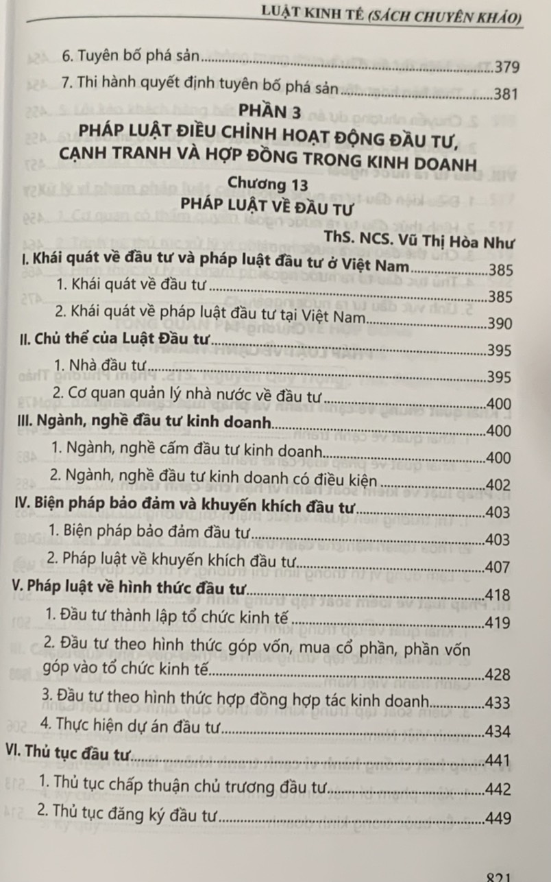 Luật kinh tế chuyên khảo