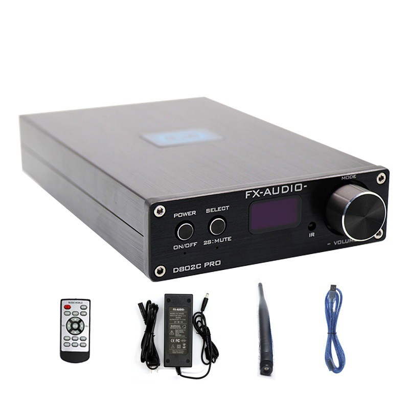 BỘ GIẢI MÃ ÂM THANH KHUẾCH ĐẠI ÂM THANH KHÔNG DÂY FX-AUDIO D802C PRO AMPLIFIER FDA BLUETOOTH 4.2