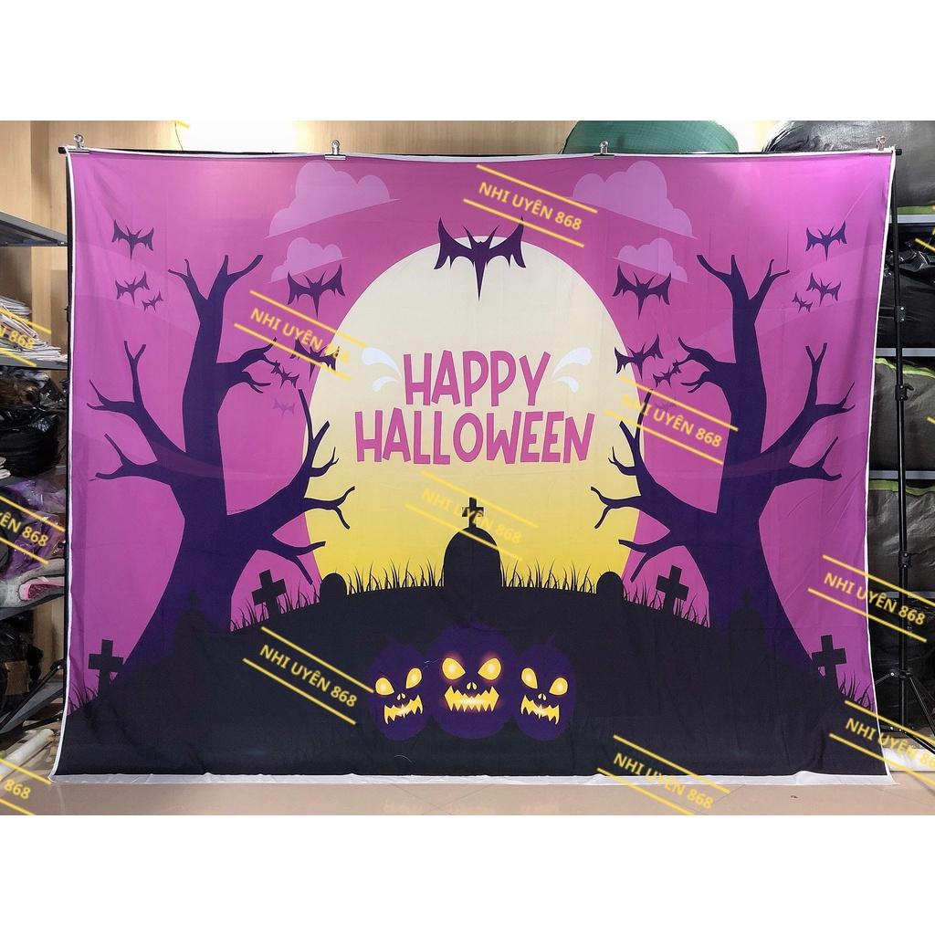 Thảm vải chụp ảnh / Thảm vải treo tường / Tranh vải decor chủ đề Halloween