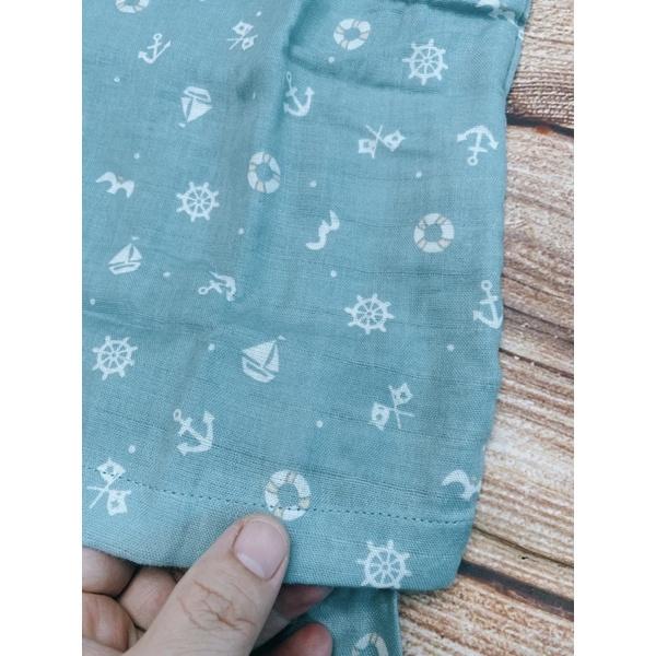 Bộ YUKATA XÔ NHẬT XANH MỎ NEO NH315M LULLABY