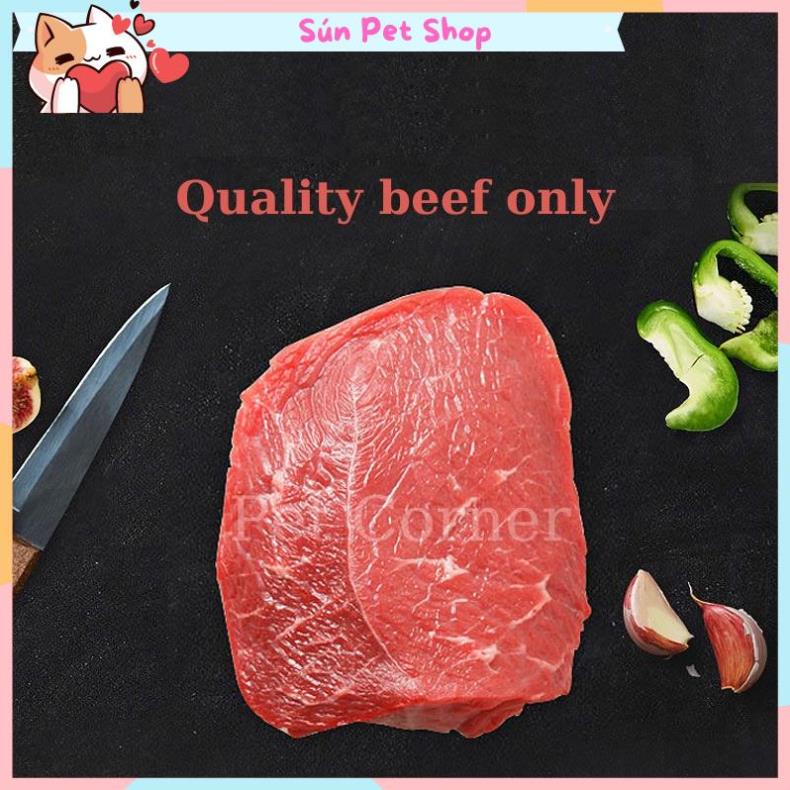 Thịt bò cao cấp Hello Joy thơm ngon, bổ sung canxi cho chó - Bánh thưởng cho chó, đồ ăn vặt cho thú cưng