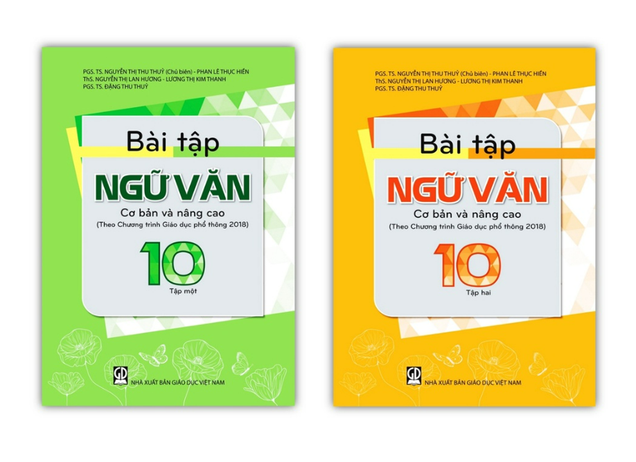 Sách - Combo Bài Tập Ngữ Văn 10 - Tập 1 + 2 cơ bản và nâng cao