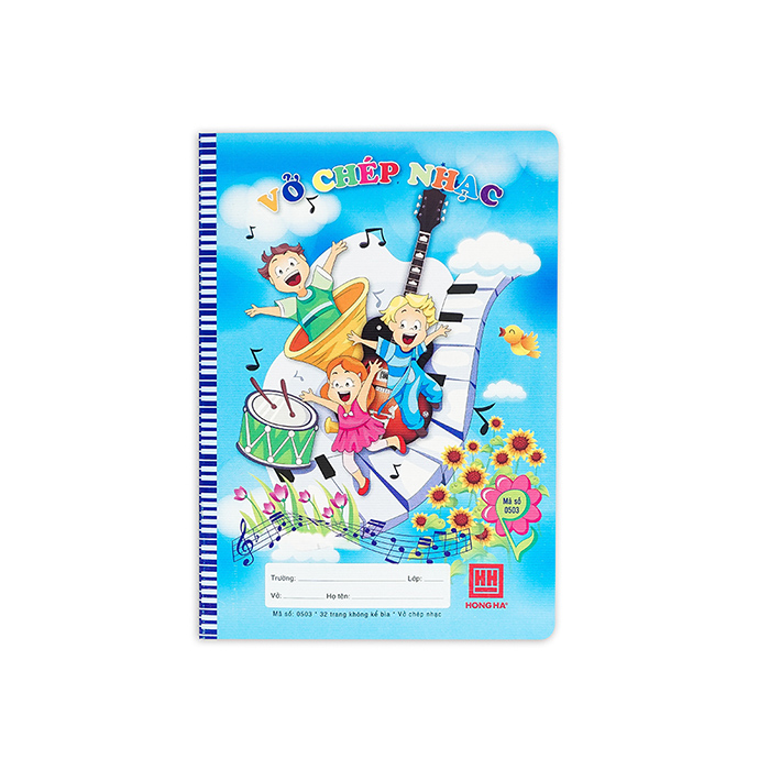 Vở chép nhạc School Hồng Hà 0503 - Giao màu ngẫu nhiên