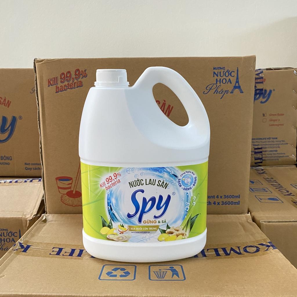 Nước lau sàn SPY 3600ml ít bọt, an toàn, thanh mát, giúp xua đuổi côn trùng hiệu quả