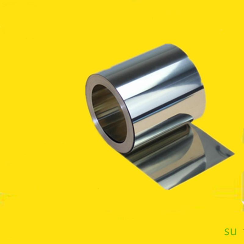 Mới Nhất Đồng Hồ Thép Bạc 304 Inox Xoàn Tấm Mỹ Tờ Giấy Bạc 0.01-0.08Mm * 100Mm * 1000Mm Cho Máy Móc Chính Xác