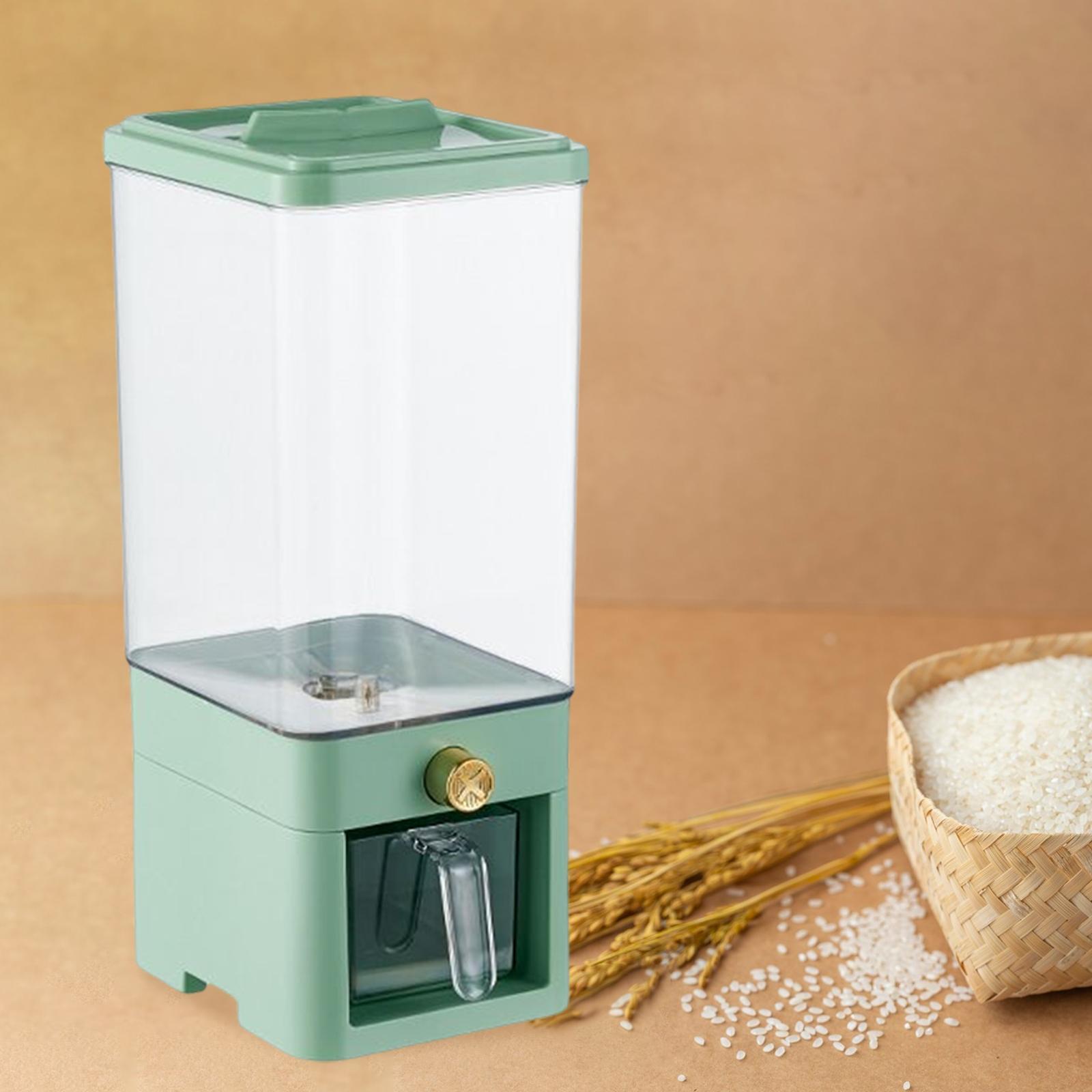 Rice Dispenser Food Dispenser Cereal Dispenser Bucket for Countertop Pantry