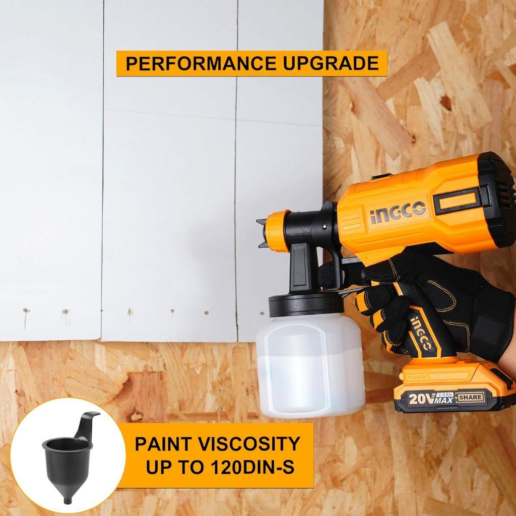 MÁY PHUN SƠN DÙNG PIN 20V INGCO CSGLI20406 - HÀNG CHÍNH HÃNG