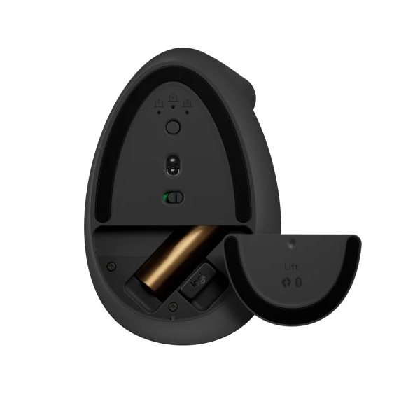 Chuột công thái học không dây Logitech Lift Vertical Ergonomic màu đen-910-006479- Hàng chính hãng