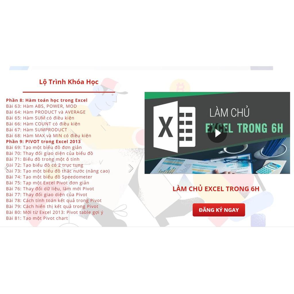 - Combo 4 FULL khóa học THÀNH THẠO TIN HỌC VĂN PHÒNG - [UNICA.VN